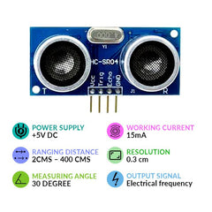 HC-SR-04 Ultrasonic Sensor ( Pack of 25)