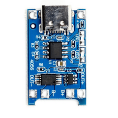 TP4056 Battery Charger C Type Module – USB-C TP4056 lithium charger with protection. -Battery Charger -Robocraze