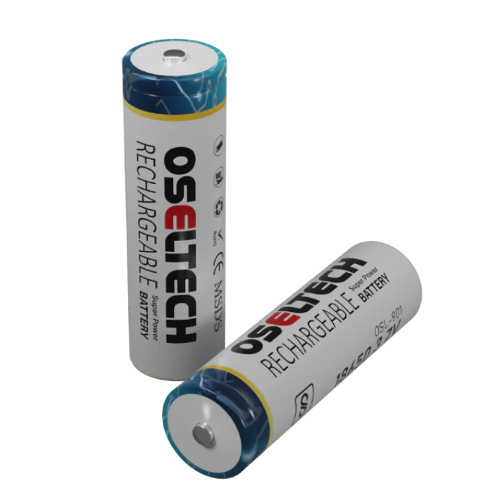18650 3.7V 3800mAh Li-ion Battery (Pack of 2) – Long-lasting 18650 battery with header. -Lithium Battery -Robocraze