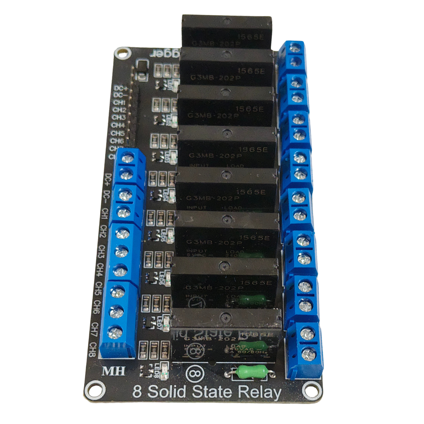 5V 8 Channel SSR Module – 8-channel solid-state relay module for automation. -Relay Module -Robocraze