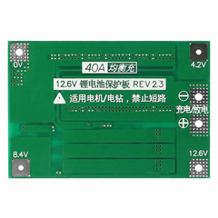 3S 40A 11.1V 12.6V Li-ion BMS – 40A BMS with balance function for lithium batteries. -Battery Protection -Robocraze