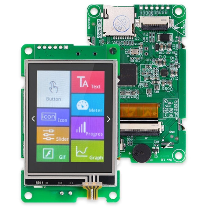 Elecrow 2.4 Inch HMI Touch Display – 240x320 TTL serial screen, Arduino compatible -HMI Display Module -Robocraze