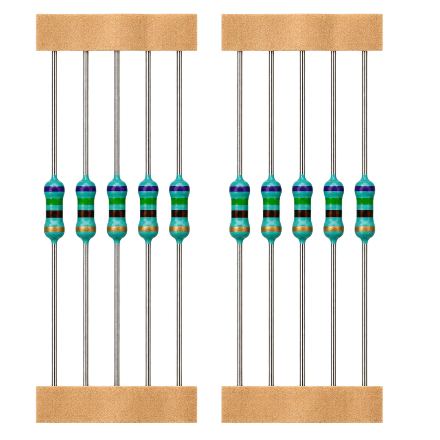 750 Ohm Resistors for Electronics Projects (Pack of 10) -Electronic Components -Basic Components -Robocraze