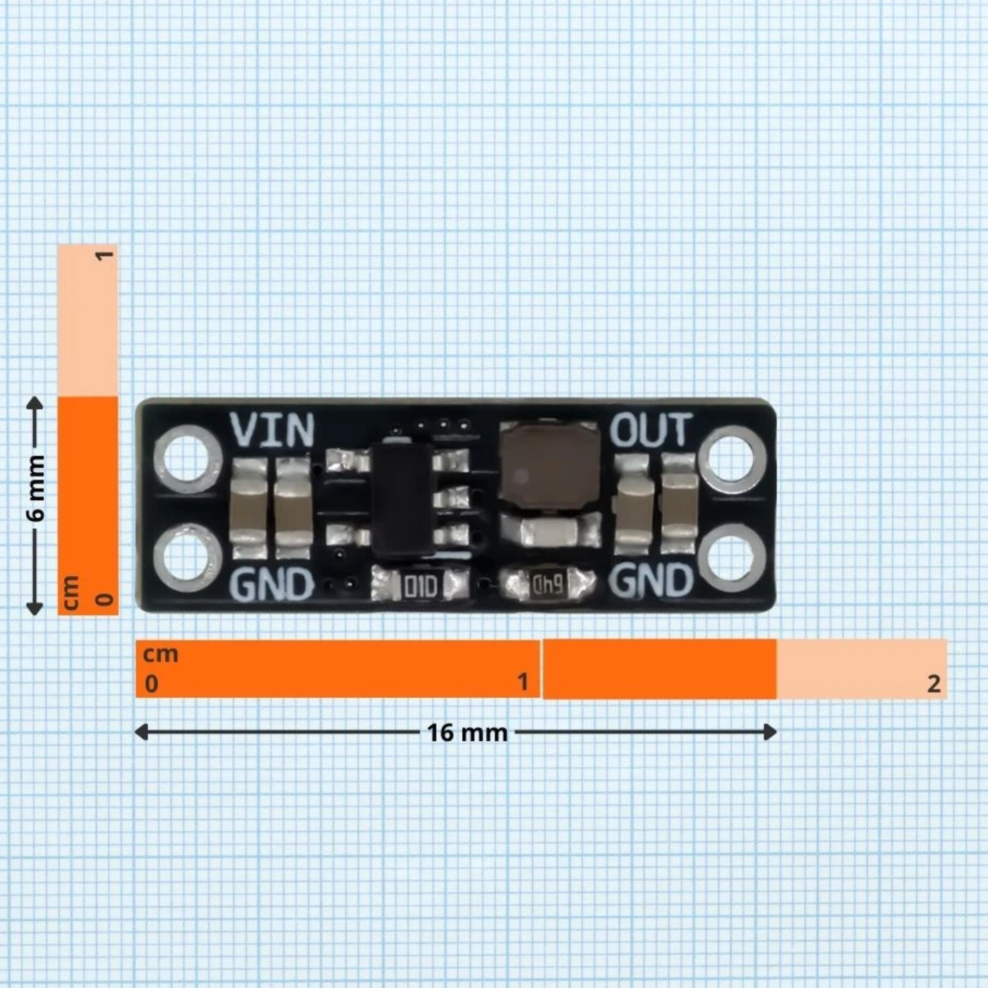7Semi AP3428WT 1A DC-DC Buck Converter Step-Down Module -Batteries & Power Supply -Buck/Boost -Robocraze