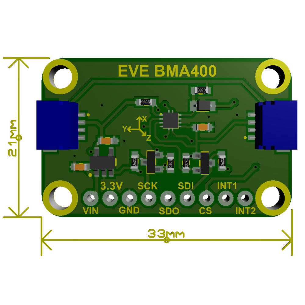 Bma400 Arduino 7Semi BMA400 3-Axis Digital Accelerometer Breakout Board STEMMA QT / Q ...