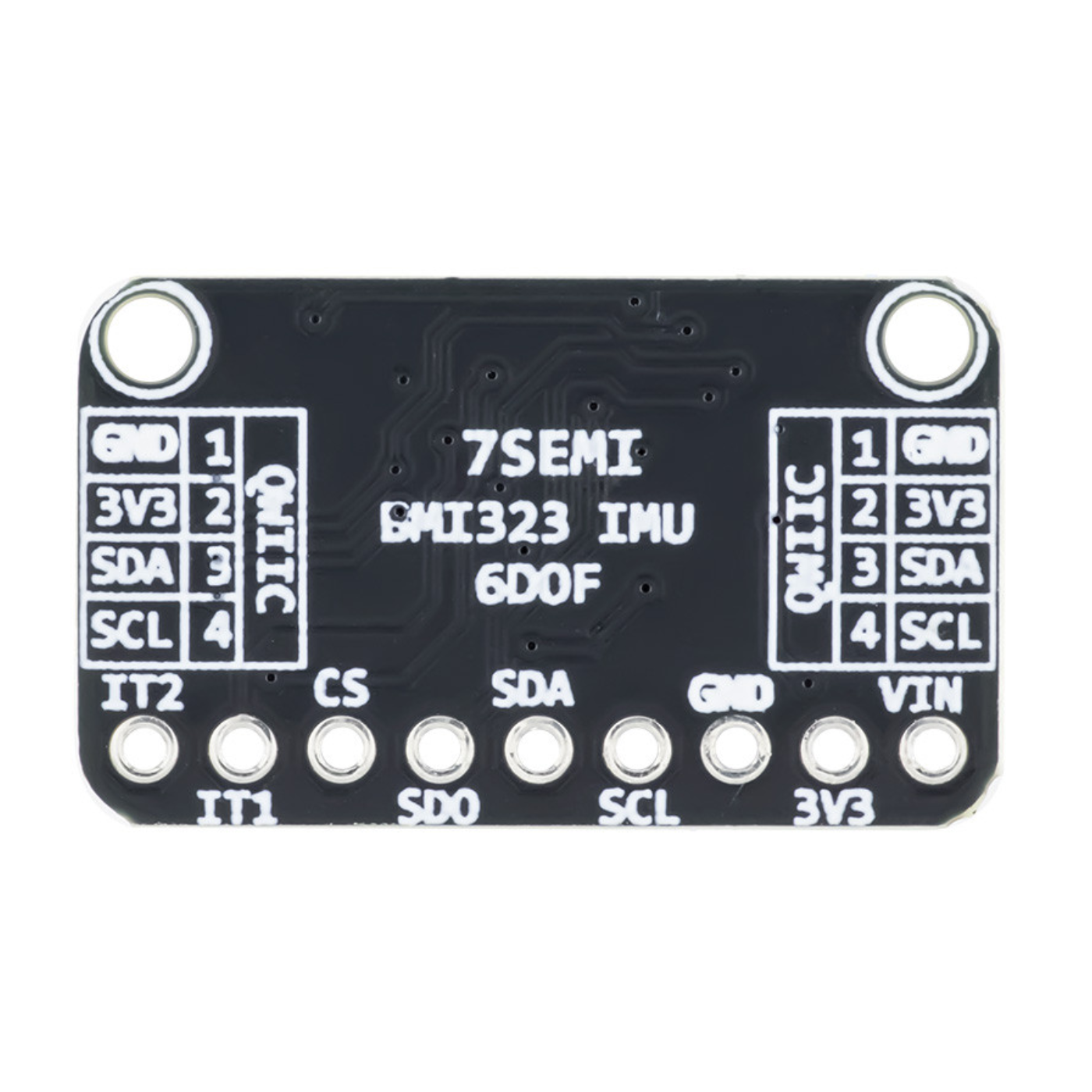 7Semi BMI323 IMU Breakout Board 6DOF Accelerometer Gyroscope Qwiic SPI I2C - Electronic Modules - Breakout Boards - Robocraze