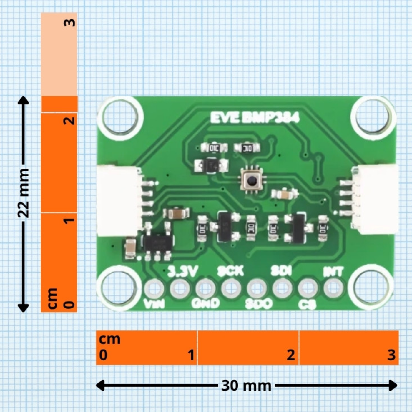7Semi BMP384 I2C/SPI STEMMA Digital Pressure Sensor Breakout -Sensors -Pressure/Touch -Robocraze