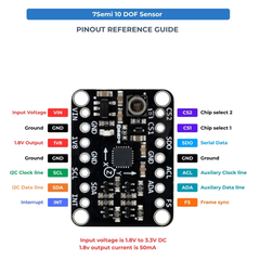 7Semi BNO055 + BMP585 10DOF Orientation Sensor Module - Accelerometer, Gyroscope, Magnetometer & Barometer -Sensors -Accelerometers & Gyro Sensors -Robocraze