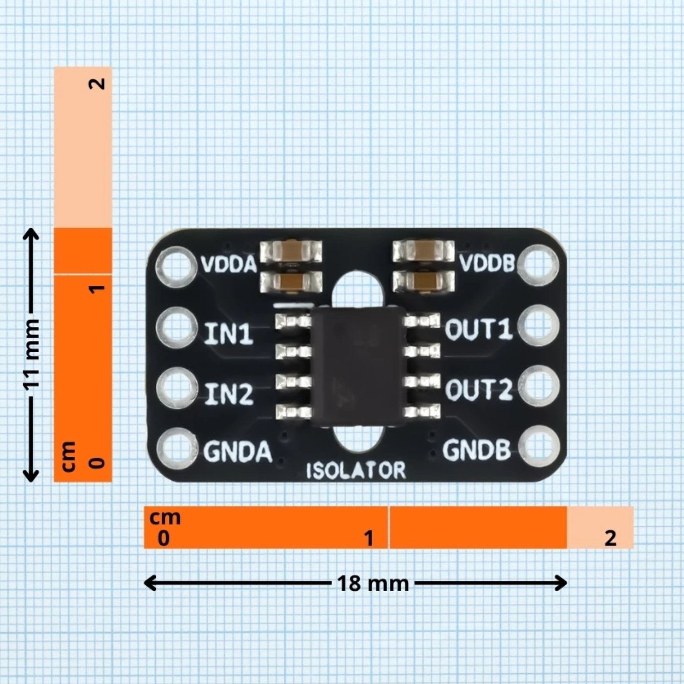 7Semi Dual-Channel Digital Signal Isolator Breakout Module -Electronic Modules -Breakout Boards -Robocraze
