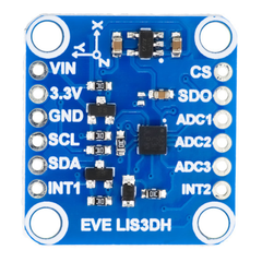 7Semi LIS3DH Triple Axis MEMS Accelerometer Breakout Module I2C SPI - Electronic Modules - Breakout Boards - Robocraze