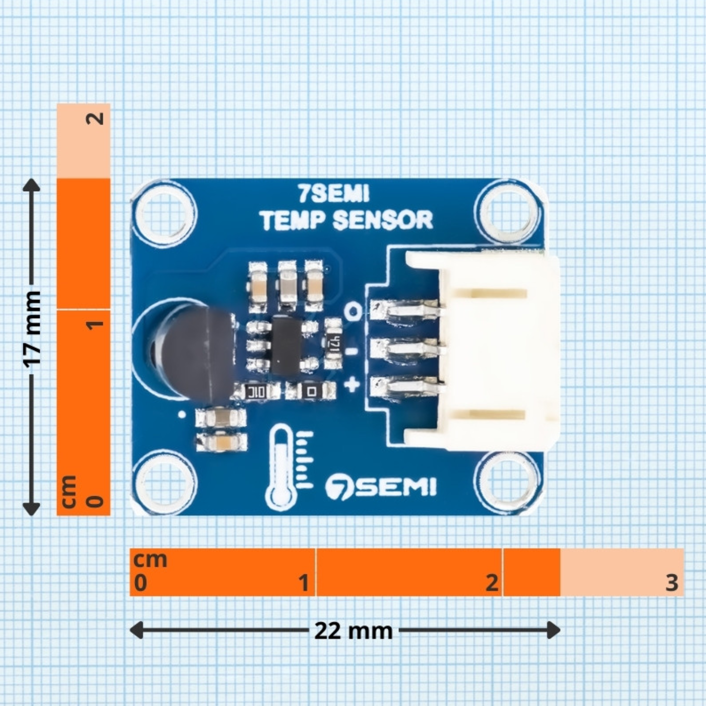 7Semi LM35 Analog Temperature Sensor Breakout Board -Sensors -Temperature Sensor -Robocraze