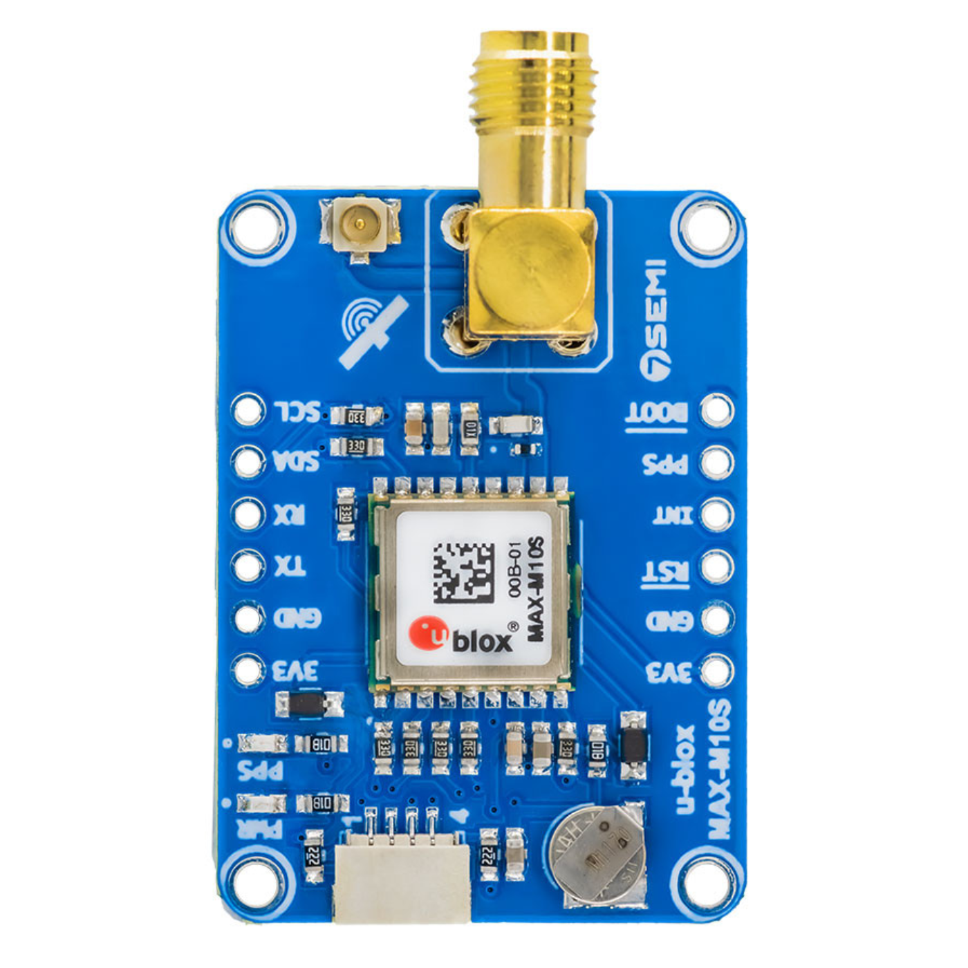 7Semi MAX-M10S GNSS Receiver Breakout Industrial Grade Positioning Module - IOT & Wireless - GSM/GPS/GPRS - Robocraze