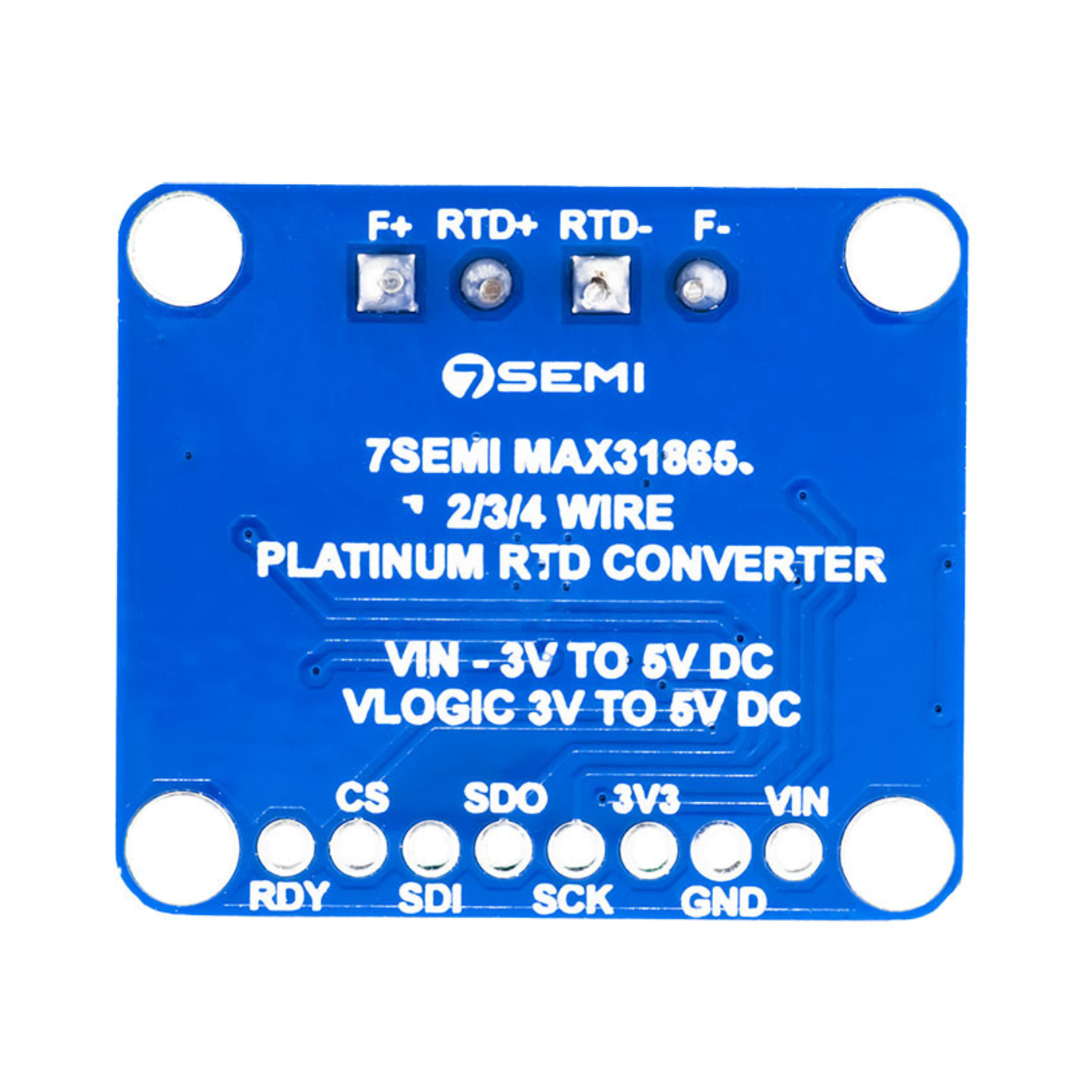 7Semi MAX31865 PT1000 RTD 3-Wire Temperature Sensor Amplifier Breakout Board -Electronic Modules -Breakout Boards -Robocraze