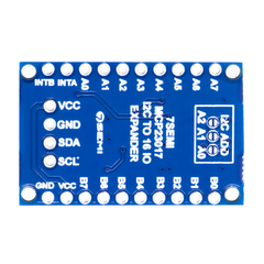 7Semi MCP23017 I2C to 16 IO Expander Breakout Board -Electronic Modules -Breakout Boards -Robocraze
