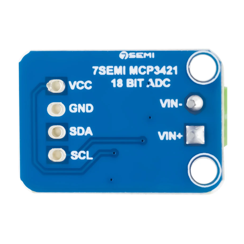 7Semi MCP3421 18-Bit Analog-to-Digital Converter for Weighing Scales -Electronic Modules -Breakout Boards -Robocraze