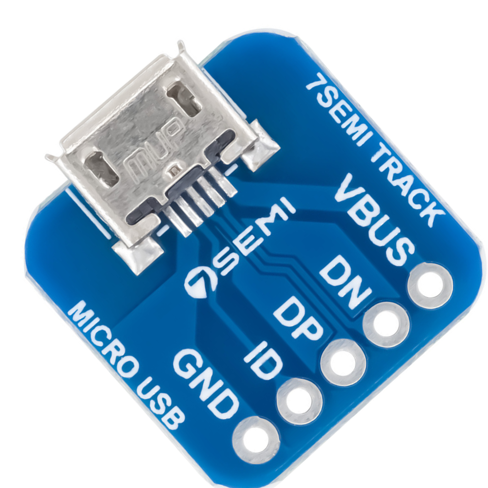 7Semi Micro USB Type-B Female Breakout Board -Electronic Modules - Breakout Boards - Robocraze



 