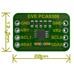 7Semi PCA9306 I2C Bidirectional Voltage Level Translator Breakout Board -Batteries & Power Supply -Voltage Regulators -Robocraze