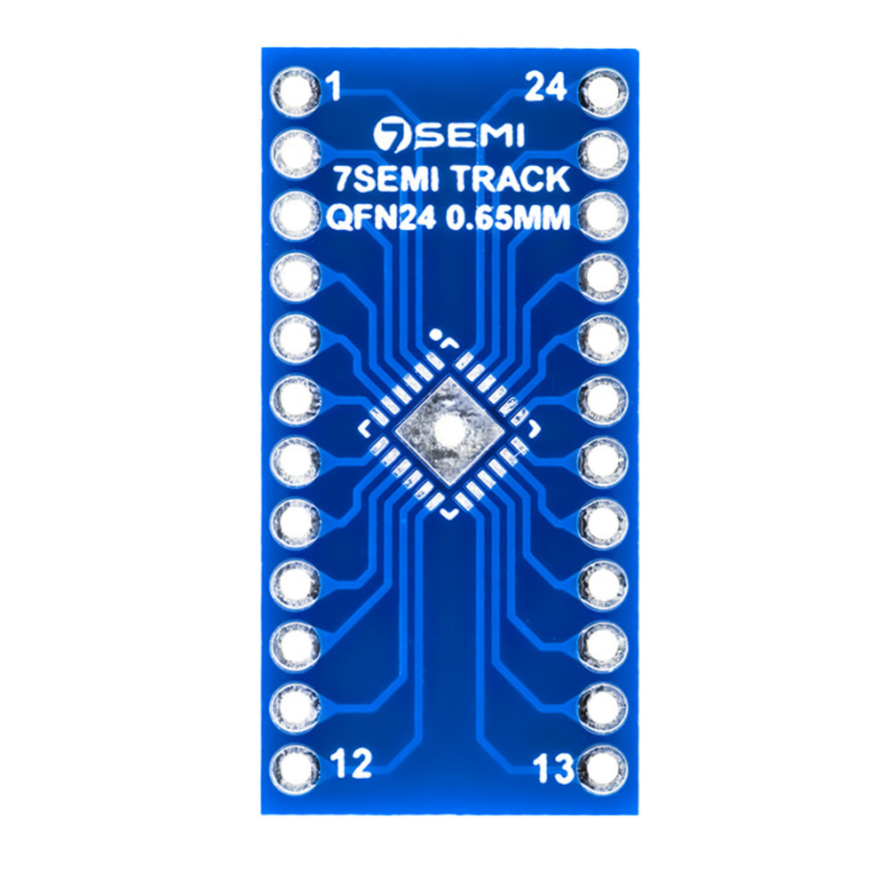 7Semi QFN24 0.5mm & 0.65mm PCB Breakout Adapter - Breakout Adapter - Robocraze