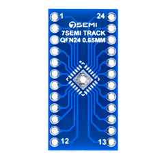 7Semi QFN24 0.5mm & 0.65mm PCB Breakout Adapter - Breakout Adapter - Robocraze