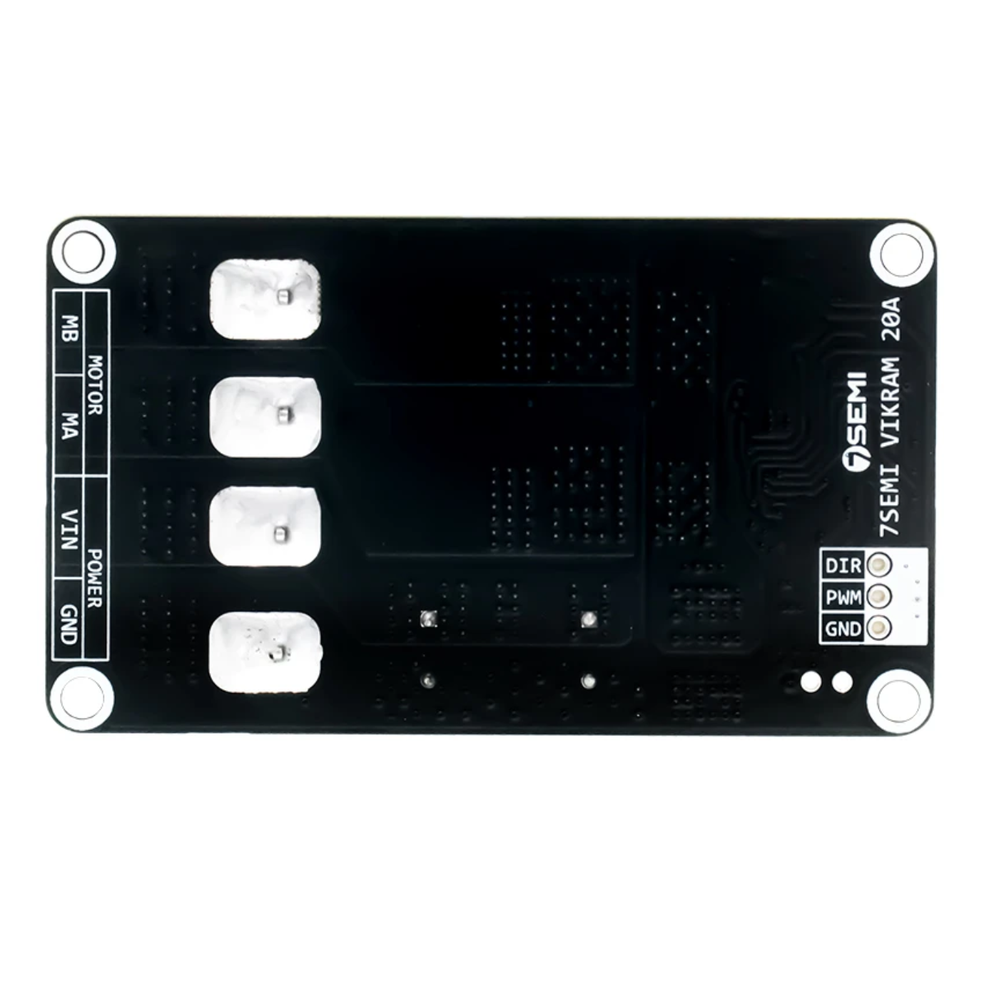 7Semi Vikram 3020 20A 7V-32V DC Single Channel Motor Driver -Motors & Mechanical -Motor Driver -Robocraze