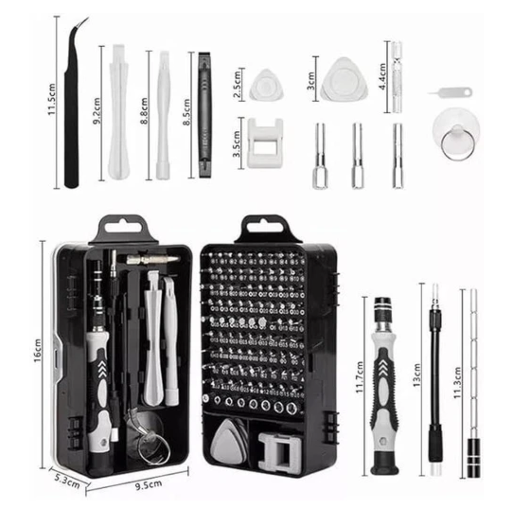 ACEBOTT 115-in-1 Multi-Purpose Precision Screwdriver Set with Plastic Case -Tools & Instruments -Hand Tools -Robocraze