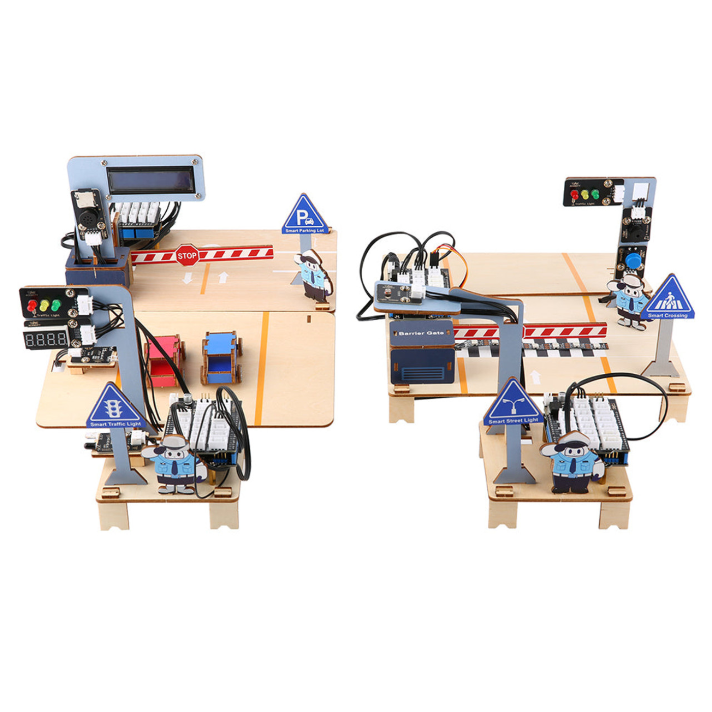 ACEBOTT QE027 ESP32 Intelligent Transportation STEM Kit Compatible with Arduino -STEM Kits -Robotic Kits -Robocraze
