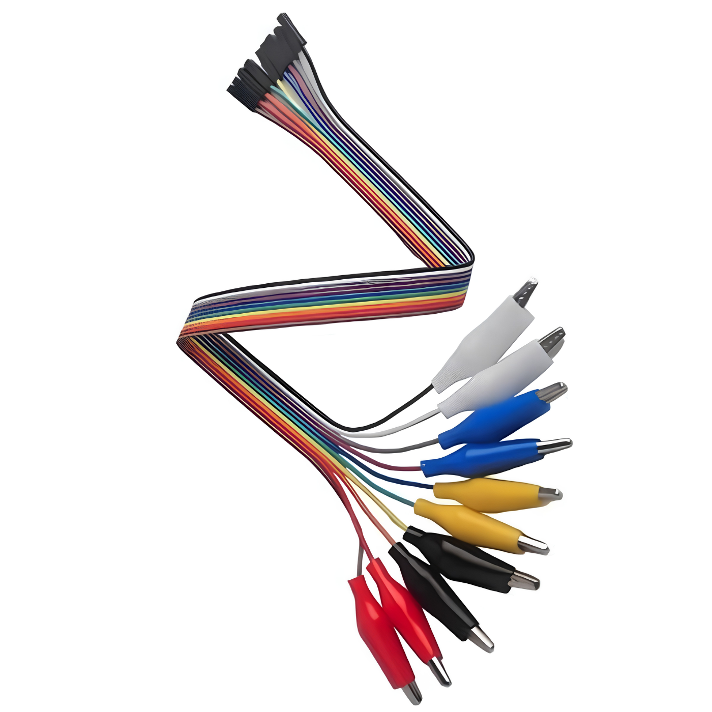 Alligator Clip to Female Jumper Cable 20cm 10Pin -Robocraze