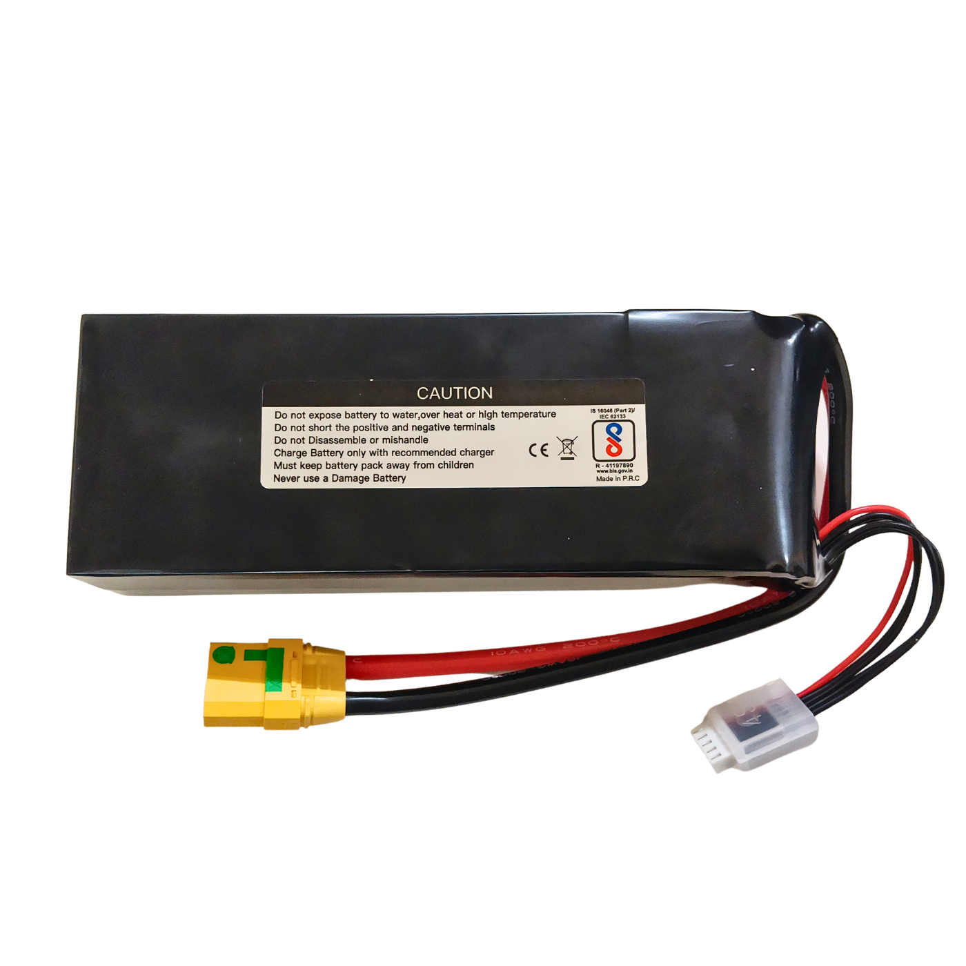 Bonka 14.8V 4S 10000mAh 35C LiPo Rechargeable Battery Pack -Batteries & Power Supply -LiPo Battery -Robocraze