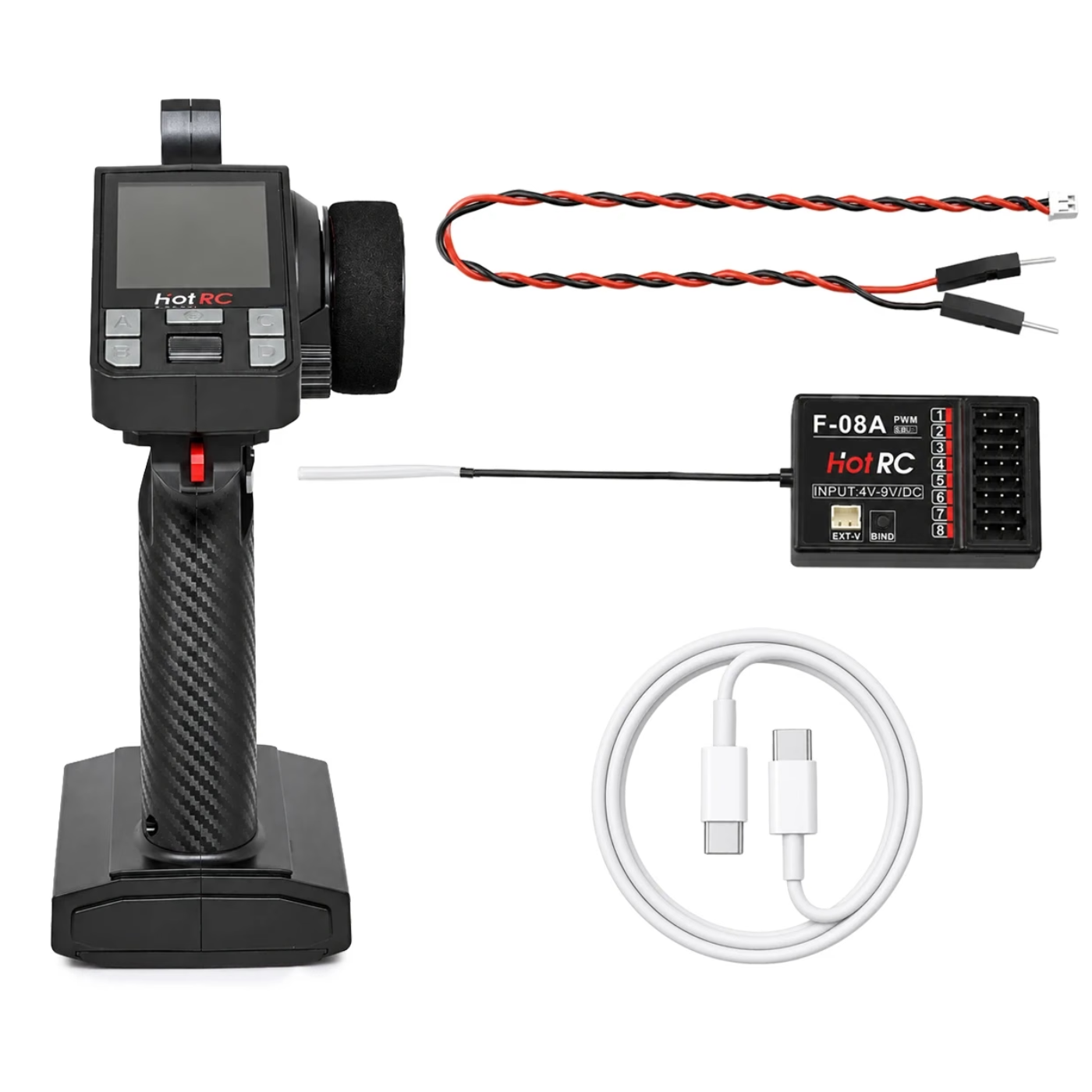 CT-8A Transmitter with F-08A PWM Receiver Combo -Drone Parts -Remotes -Robocraze