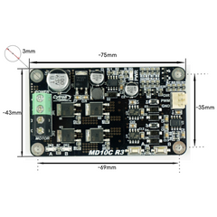 Cytron 10Amp 5V-30V DC Motor Driver -Motors & Mechanical -Motor Drivers -Robocraze