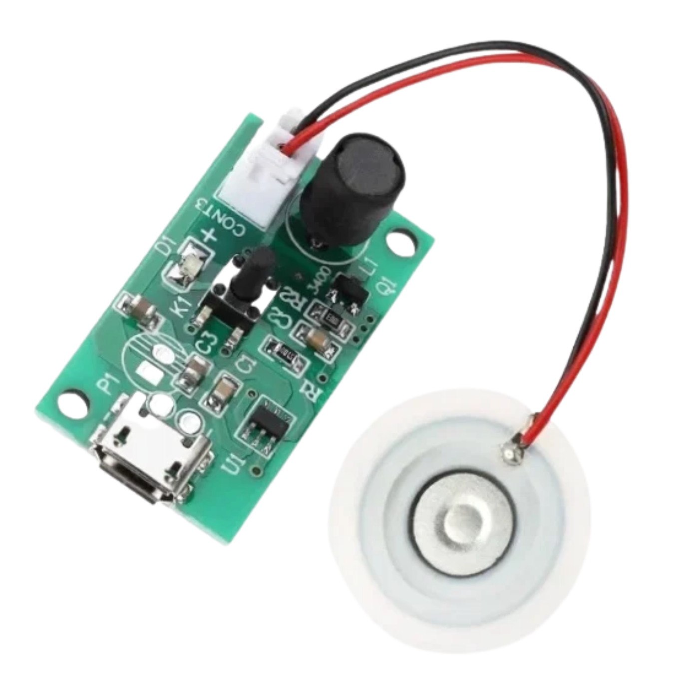DC 5V USB Humidifier and Ultrasonic Mist Maker DIY Module -Sensors -Other Sensors -Robocraze