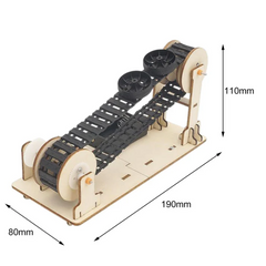 DIY Wooden Conveyor Belt STEM Kit for Kids -STEM toy for kids -Robocraze