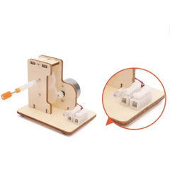 DIY Wooden Hand Crank Generator Experimental Stem Toy Kit for 7+ Year Olds -STEM toy for kids -Robocraze