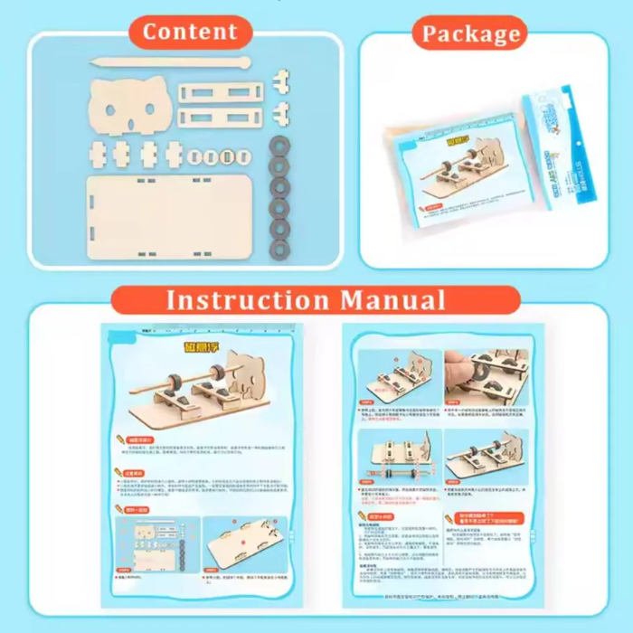 DIY Wooden Levitating Magnet STEM Kit for Kids -Educational STEM Toy for Kids -Robocraze