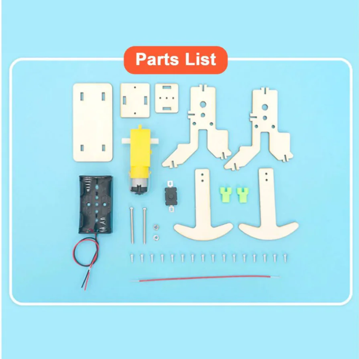 DIY Wooden Toy Walking Robot Experimental Stem Kits for Kids -STEM toy for kids -Robocraze