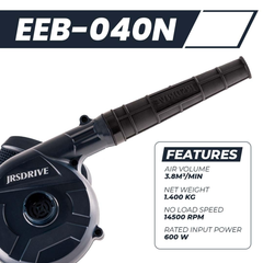 Eastman EEB040N Professional 600 W 14500 RPM Electric Air Blower for Dust Cleaning -Tools & Instruments -Hand Tools -Robocraze