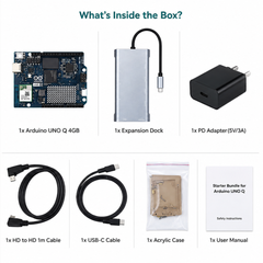 Elecrow Arduino UNO Q Starter Bundle Kit -Arduino -Original Kits -Robocraze