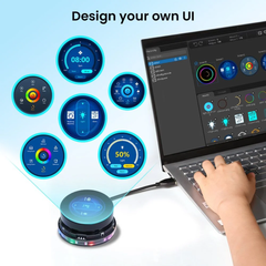 Elecrow CrowPanel 1.46-inch HMI ESP32-S3 Rotary Display 360×360 IPS Round Touch Screen - Robocraze