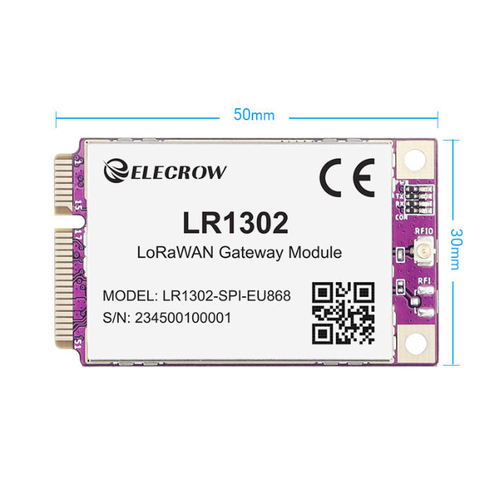 Elecrow LR1302 LoRaWAN Gateway Module SPI EU868 SX1302 Long Range Gateway Module Support 8 Channels -IOT & Wireless Boards -LORA -Robocraze