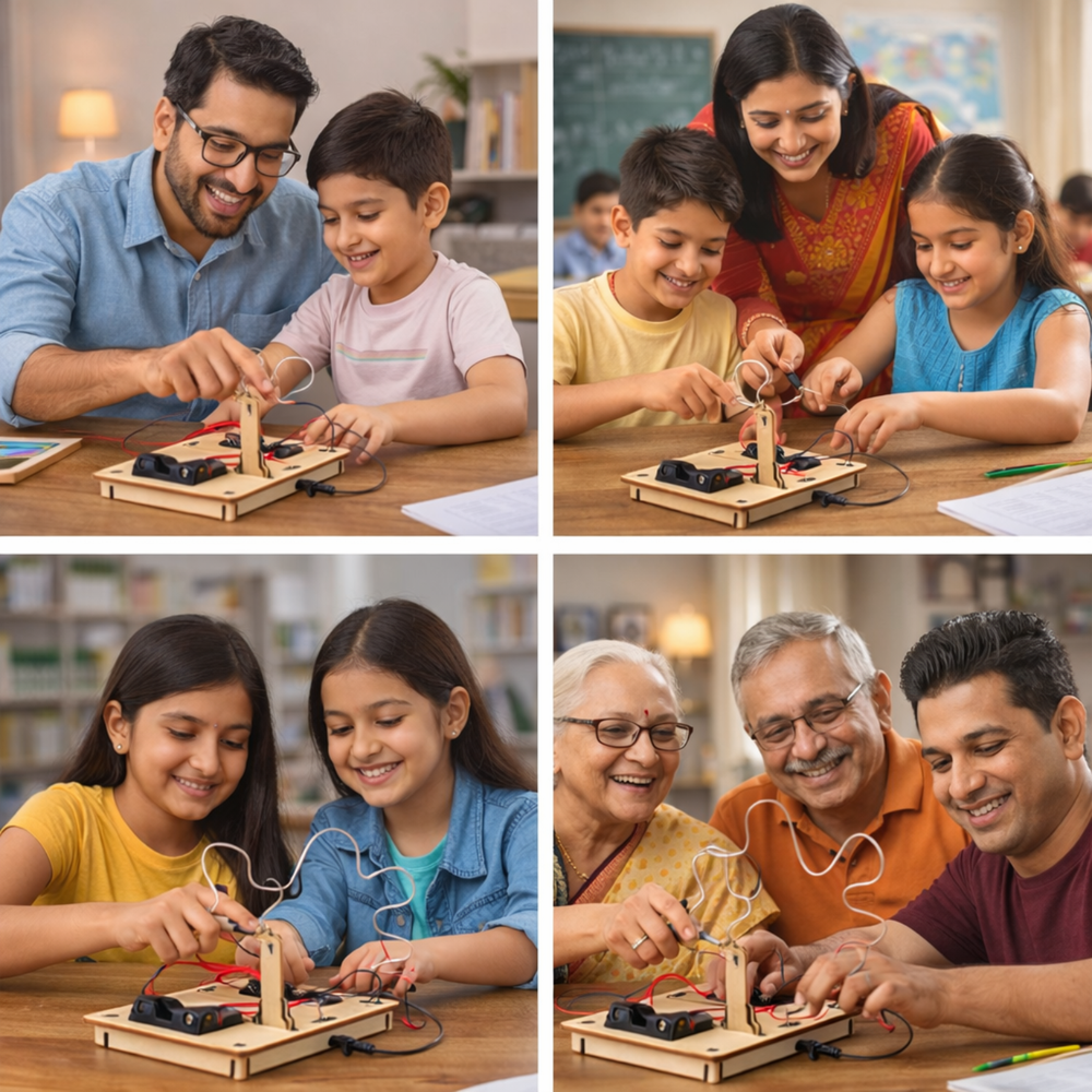ElectroSense Science Kit – Reaction Circuit Kit for Grades 5-6 | Ages 10-11 -DIY Kits -Science Kits -Robocraze