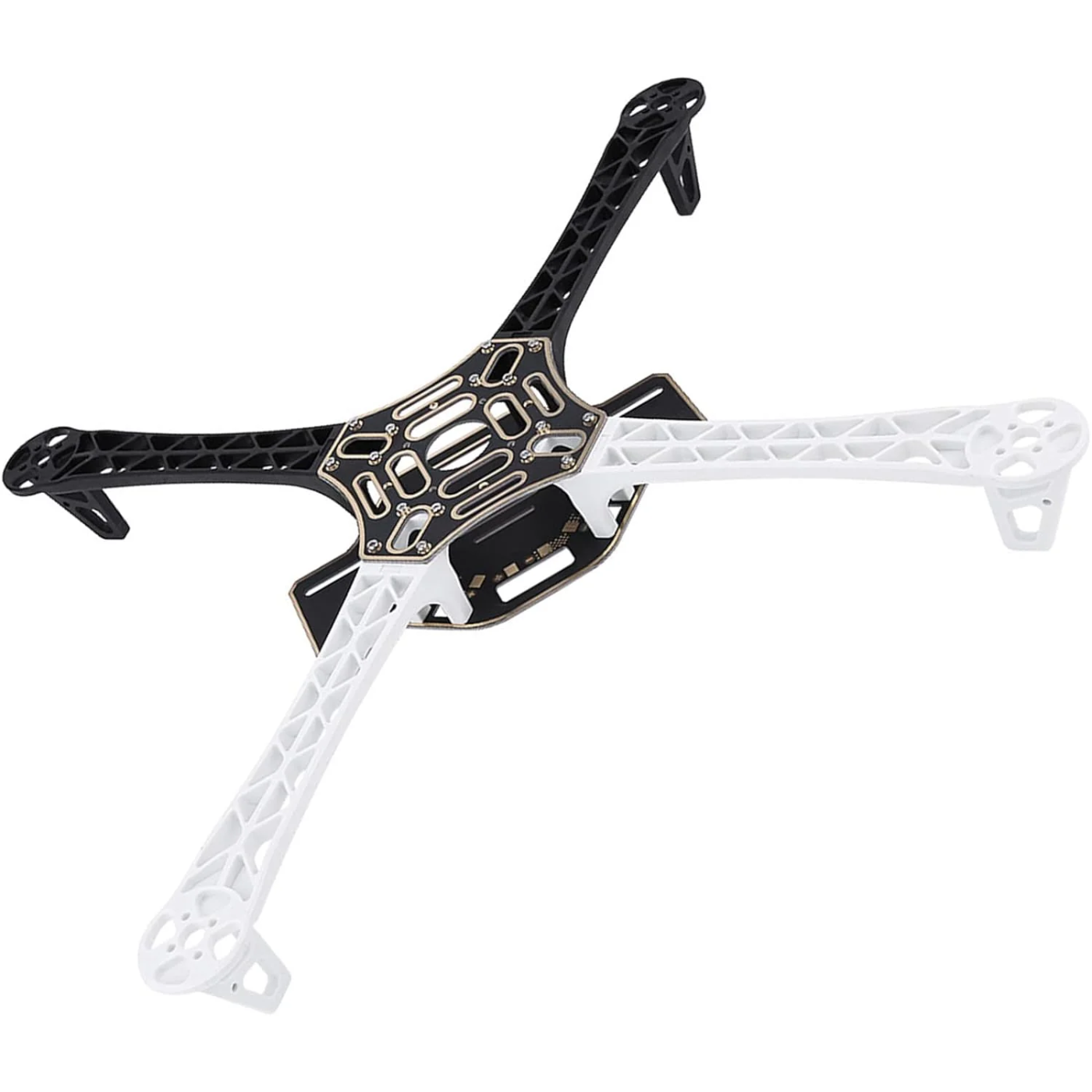 F450 4-axis Quadcopter Drone Frame Kit with Integrated PCB (Black & White) -Drone Parts -Drone Frames -Robocraze