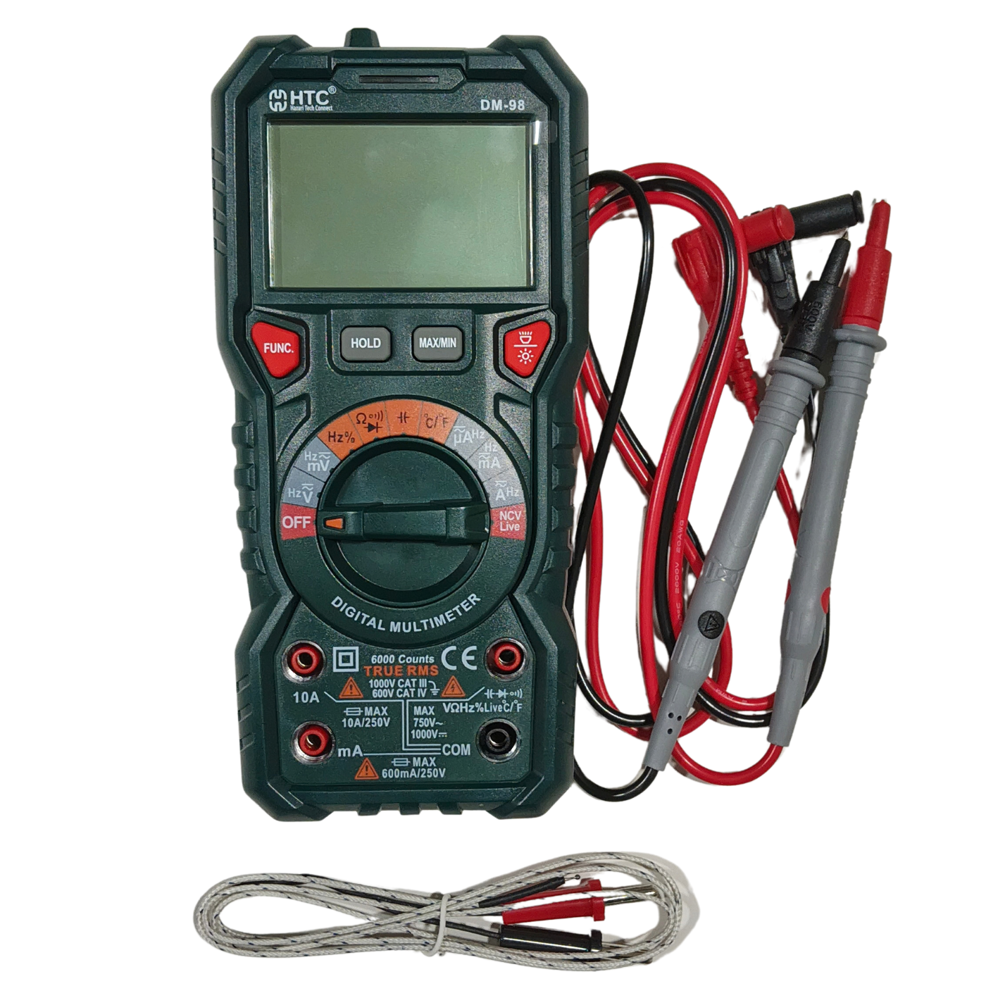 HTC DM-98 Digital Multimeter – Reliable tool for voltage, current & capacitance testing -Digital Multimeter -Robocraze
