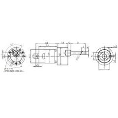 Johnson 12v DC Geared Motor 60 RPM (Grade A) -Motors & Mechanical -Johnson Motor Grade A -Robocraze