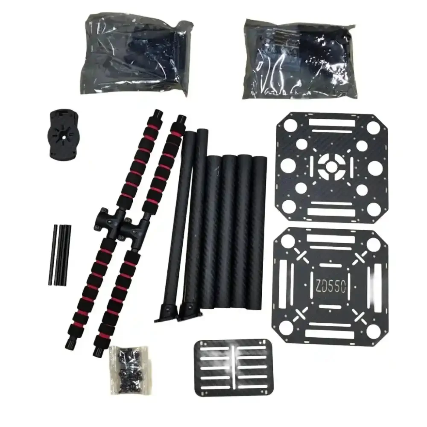 LJI ZD550 3K Full Carbon Fiber FPV Foldable Quadcopter Frame Kit -Drone Parts -Drone Frames -Robocraze