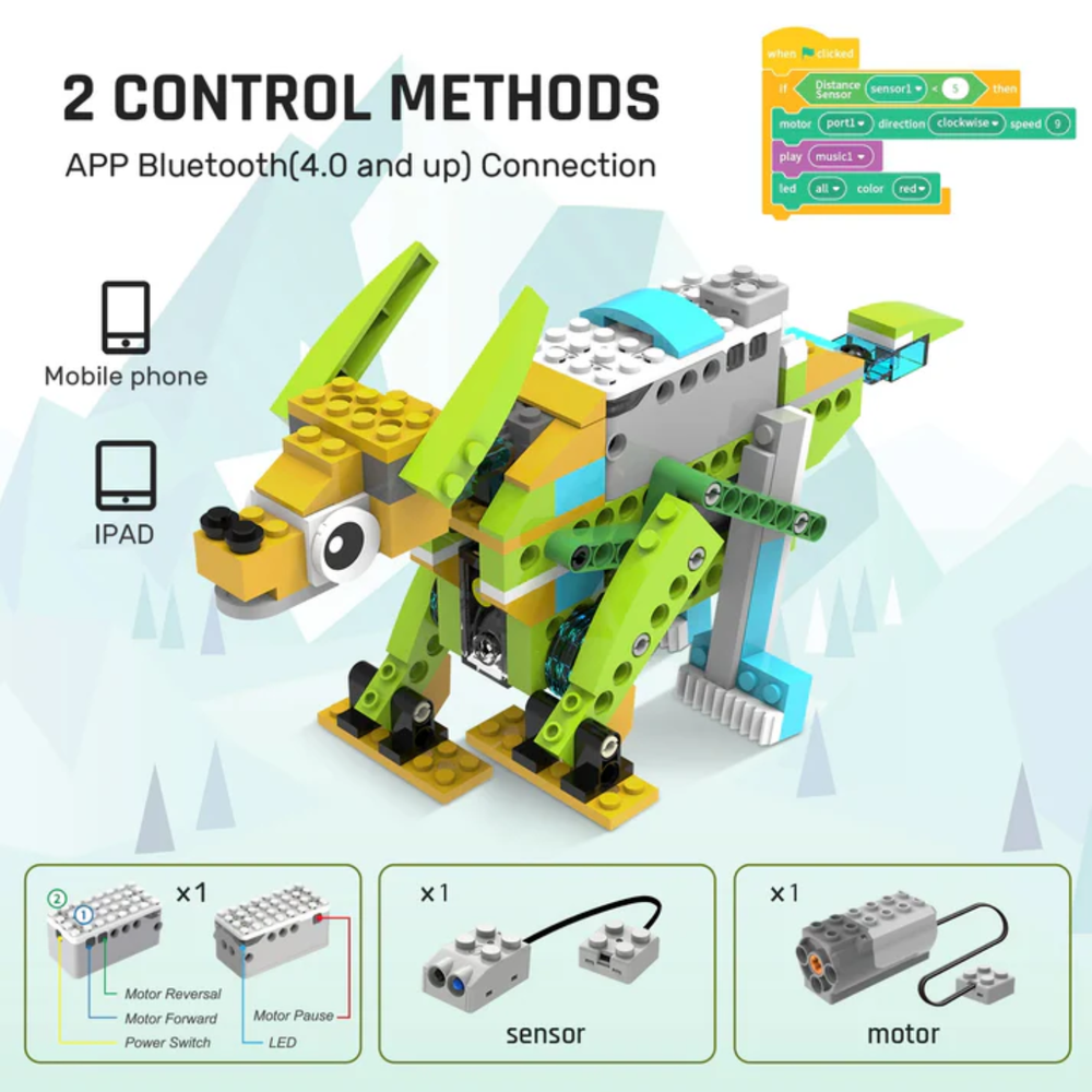 Makerzoid 100 in 1 STEAM Robot Master Educational Toy Set with Programming Building Blocks Course for 6-12 Years -STEM Kits -School Kits -Robocraze