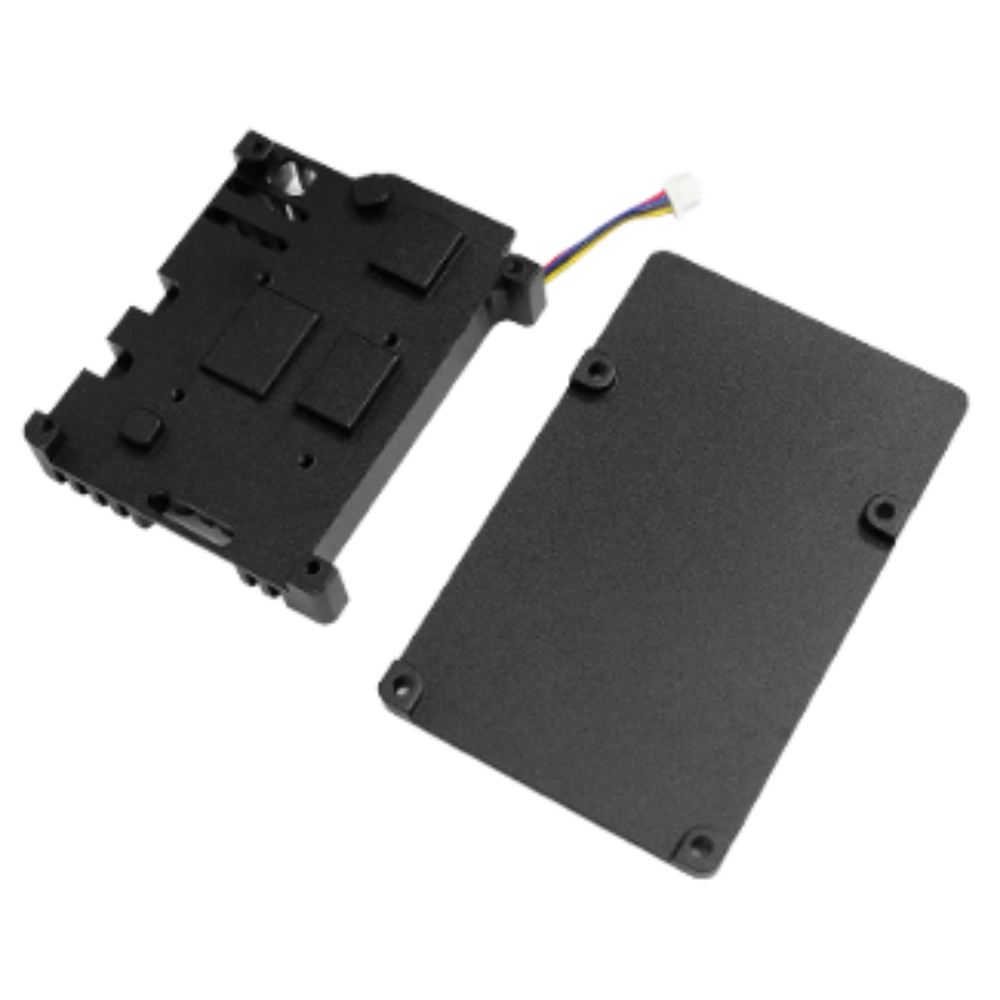 Metal Case with Cooling Fan for Raspberry Pi 4 Black Aluminum Enclosure -Raspberry Pi -Cases -Robocraze