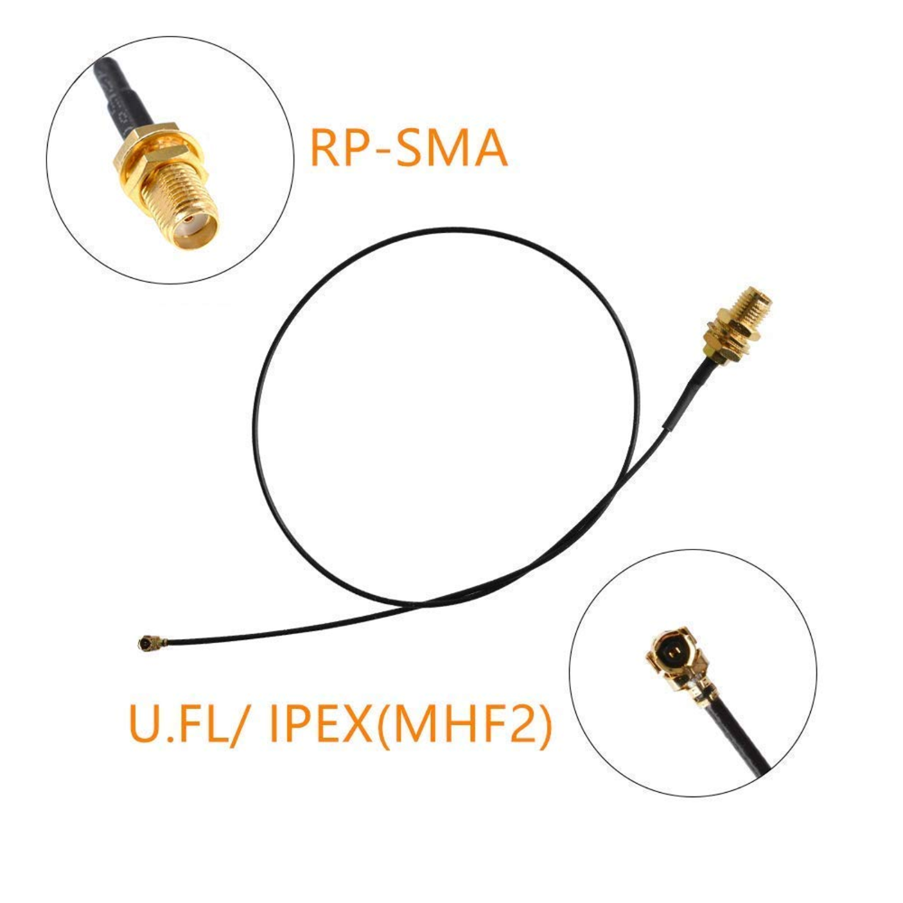 Mini PCI U. FL to SMA Female Pigtail Cable – 10cm IPX to SMA Extension -IoT & Wireless -GSM/GPS/GPRS -Robocraze