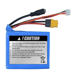 NeuroFLY RS9355 11.1V 5000mAh 3S2P 18650 Li-Ion Battery Pack with XT60, JST & DC Jack -Batteries & Power Supply -Li-Ion Batteries -Robocraze