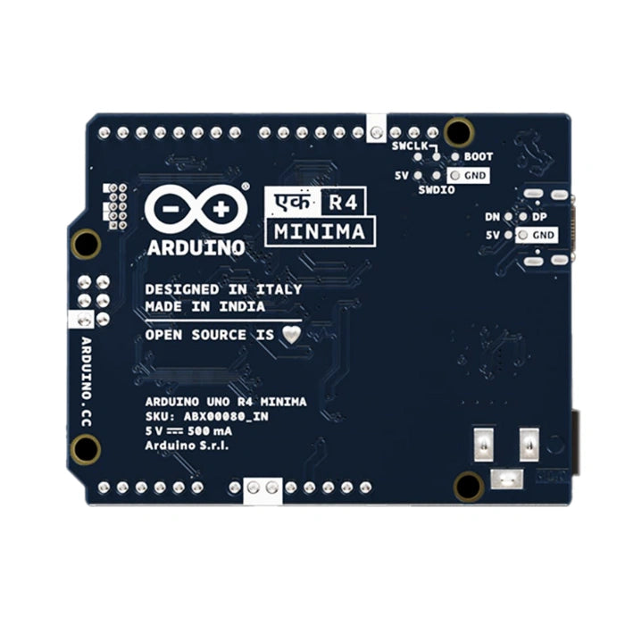 Original Arduino UNO EK R4 Minima – Compact board for beginners & pros. -Original Arduino Board -Robocraze
