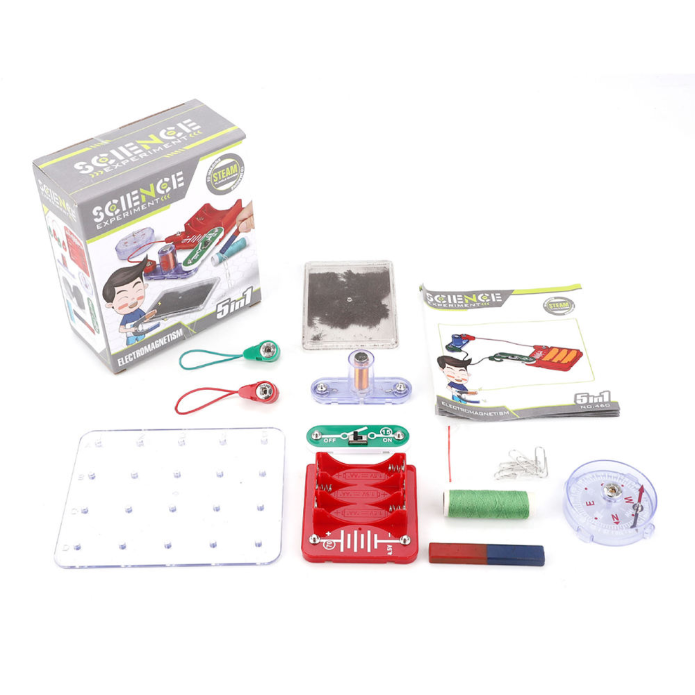 Pludo Electromagnetism Explorer Circuit - Unlock the Invisible Power of Magnetism | Hands-On STEM Learning (Grades 5-6 | Ages 10-11) -DIY Kits - Pludo Educational Kits - Robocraze
